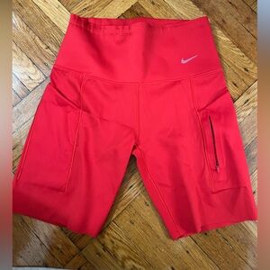 Women's Red Nike Go 8” Shorts